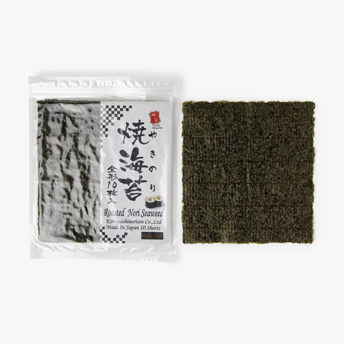 Feuilles d&#39;algue nori grillées - 30g - Kobayashi Noriten - iRASSHAi