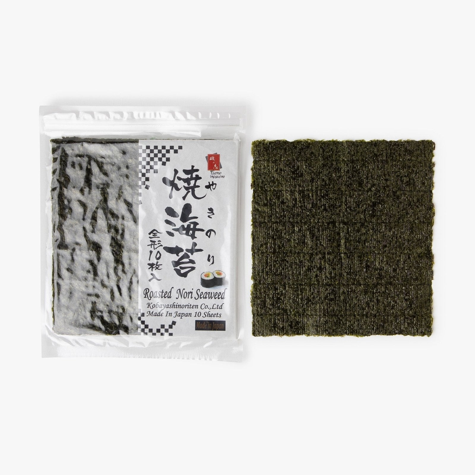 Feuilles d'algue nori grillées - 30g - Kobayashi Noriten - iRASSHAi