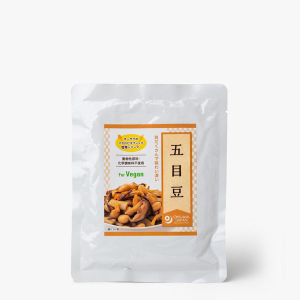 Fèves de soja mijotées aux 4 légumes - Ohsawa - 100g