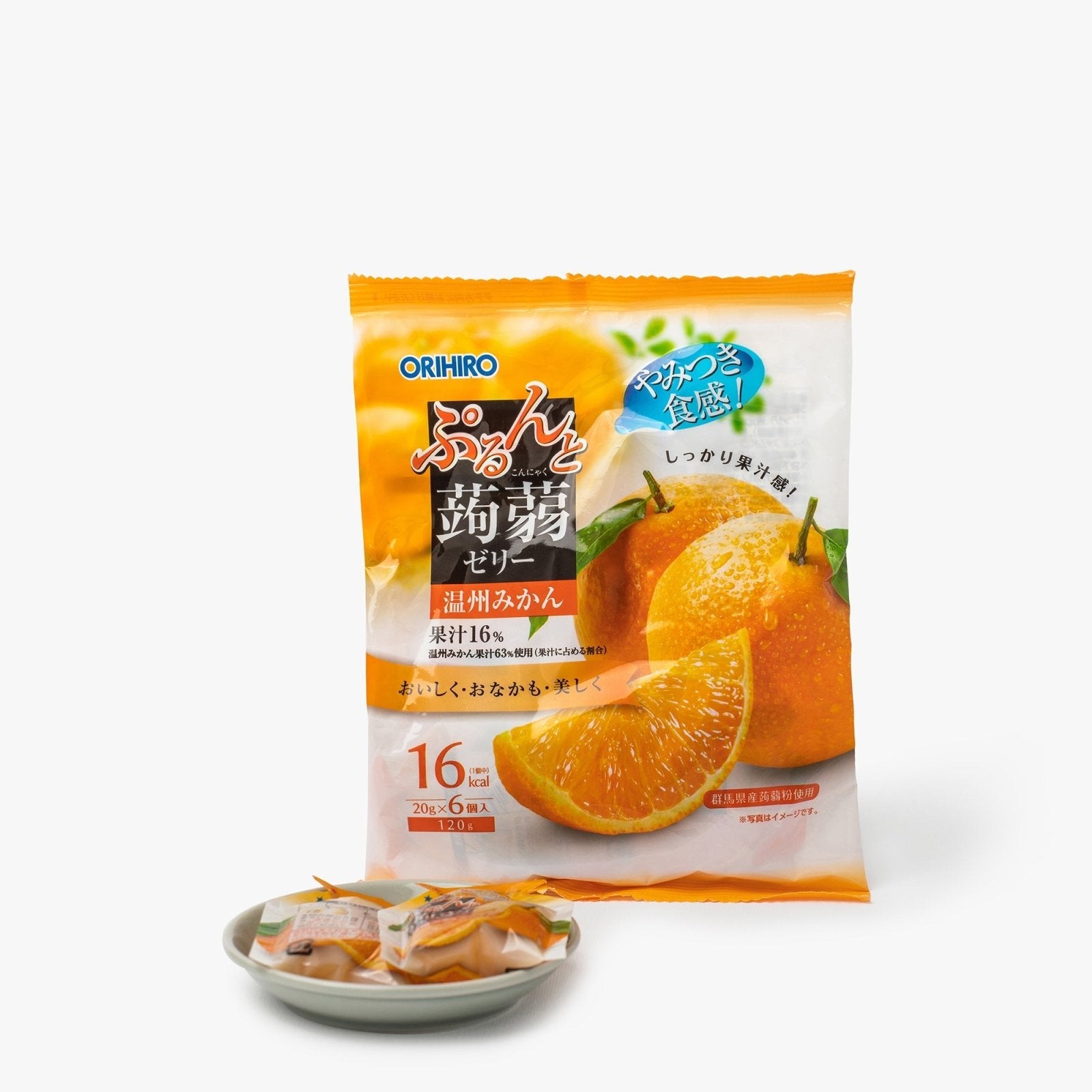 Gelées de konjac à la mandarine - 120g - Orihiro - iRASSHAi