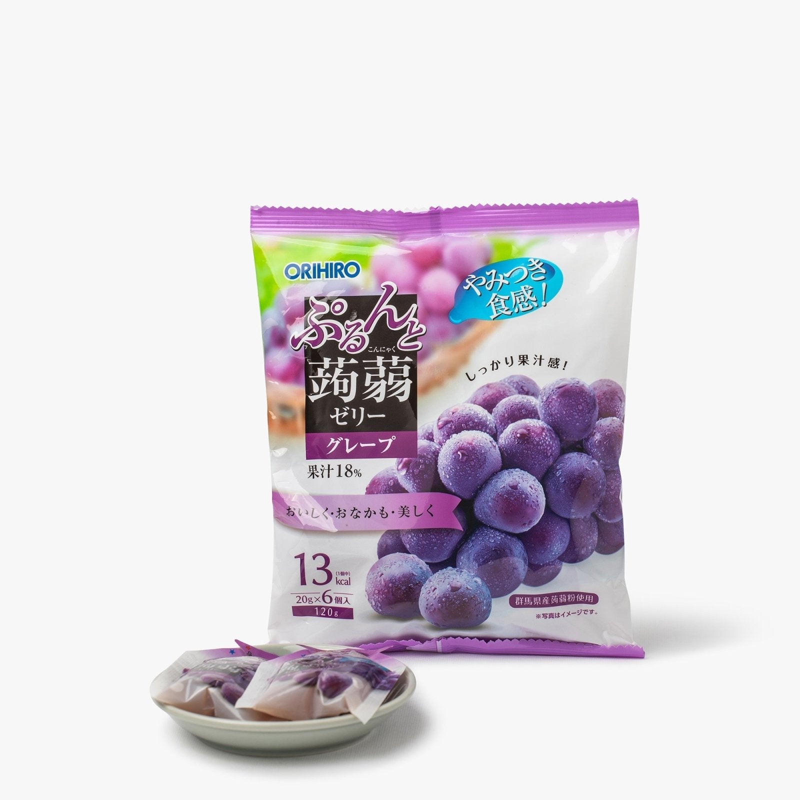 Gelées de konjac au raisin - 120g - Orihiro - iRASSHAi