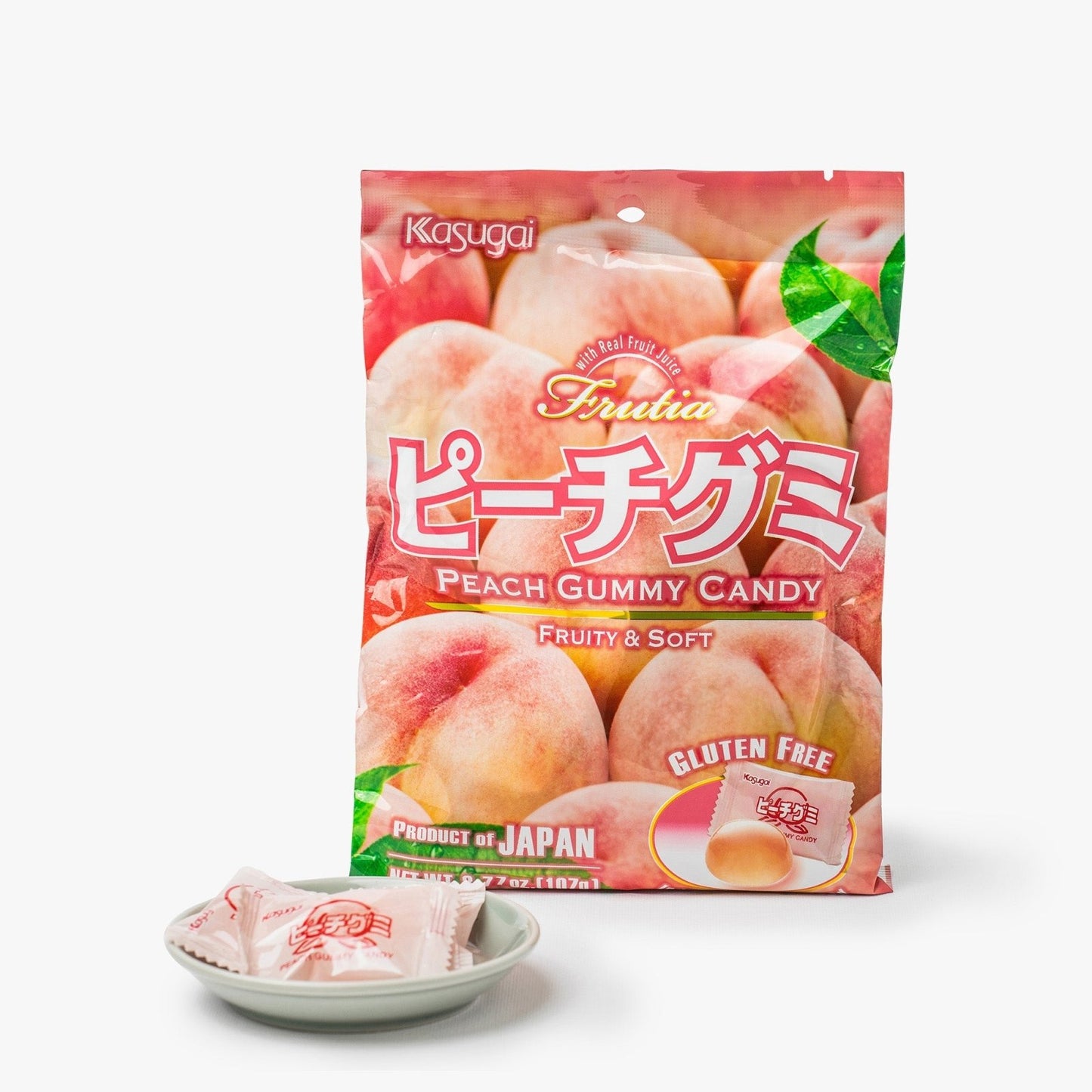 Bonbon gummy à la pêche - 107g - Kasugai - iRASSHAi