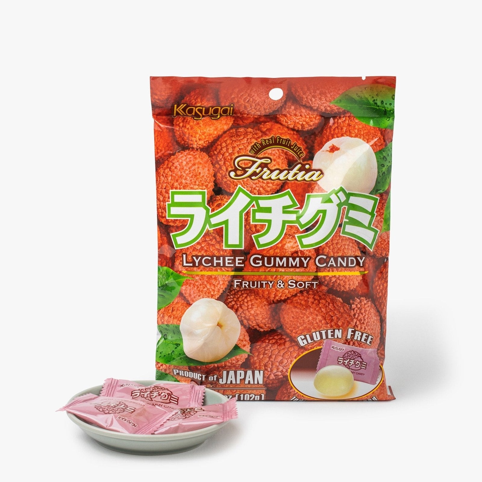 Bonbon gummy au litchi - 102g - Kasugai - iRASSHAi