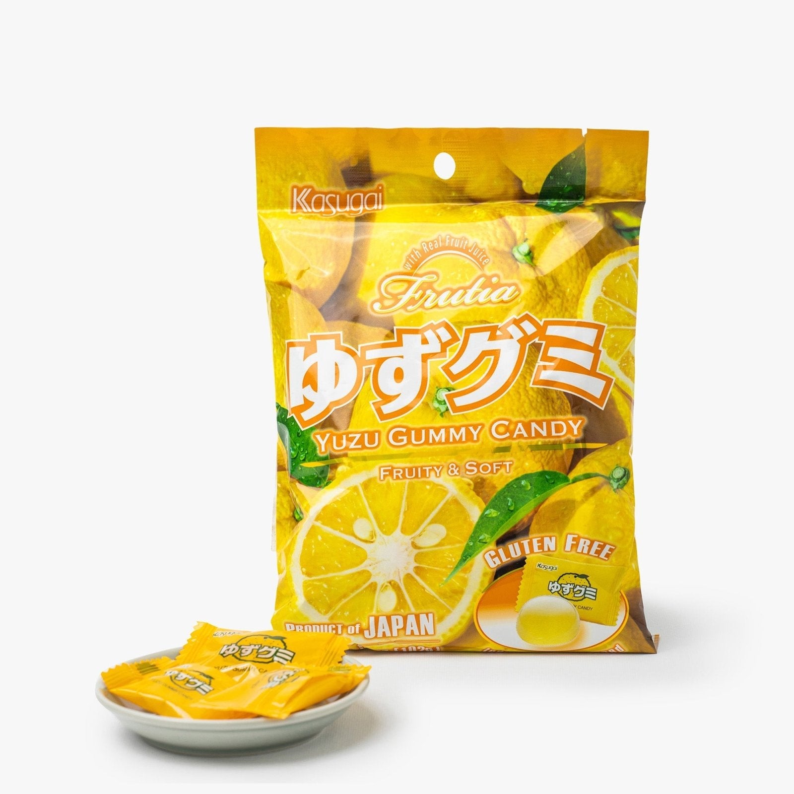 Bonbon gummy au yuzu - 102g - Kasugai - iRASSHAi