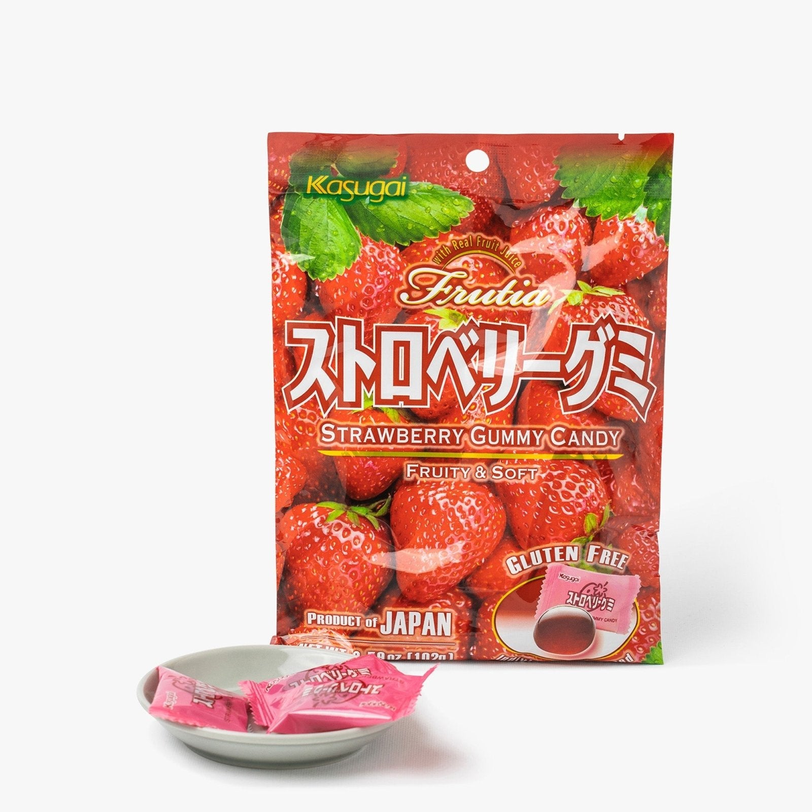 Bonbon gummy à la fraise - 102g - Kasugai - iRASSHAi