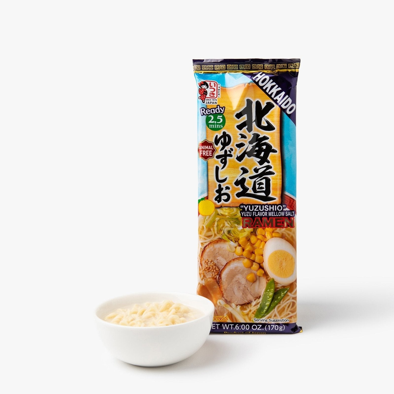 Ramen au yuzu (2 portions) - 170g - Itsuki Foods - iRASSHAi