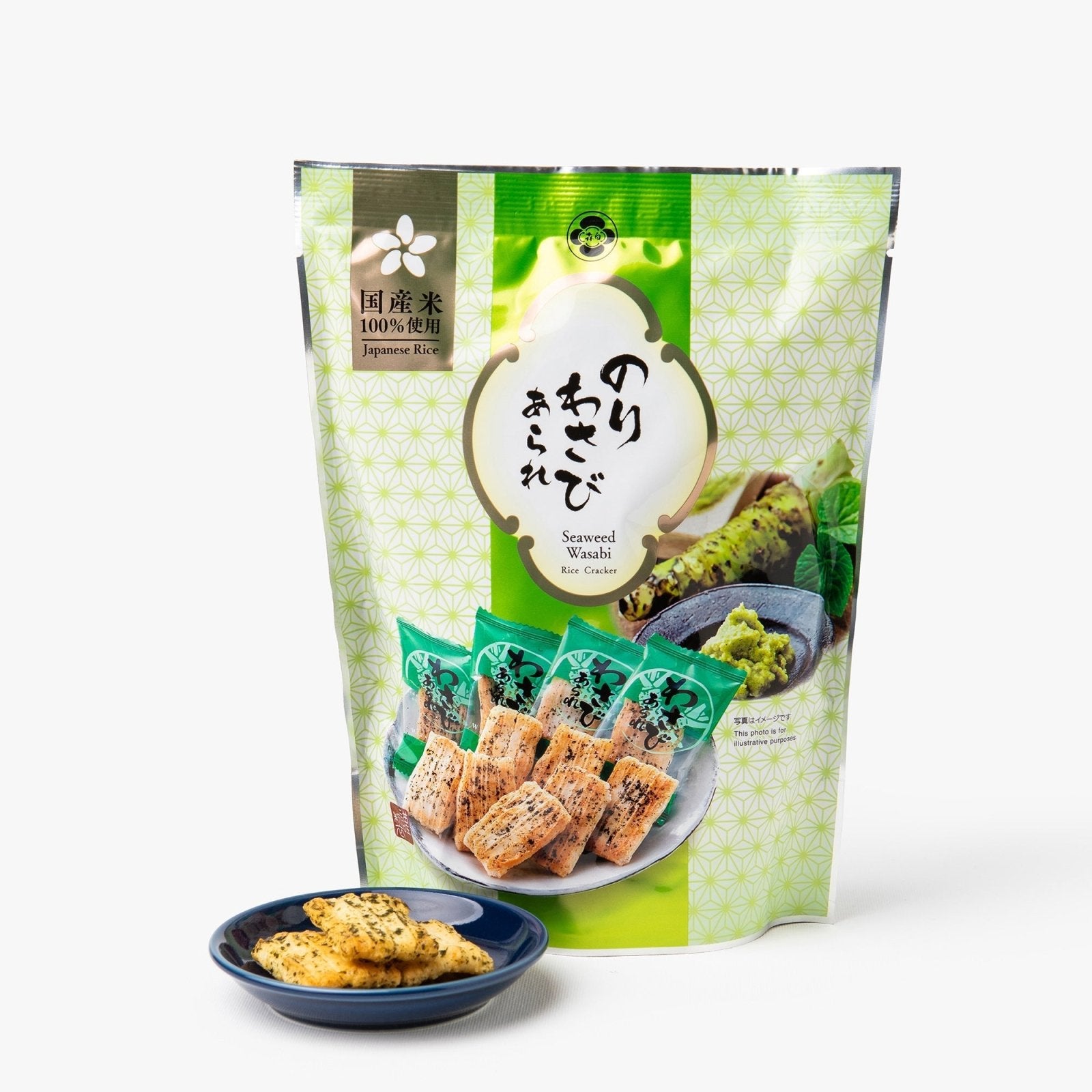 Crackers au wasabi et à l'algue nori - 32g - Morihaku Seika - iRASSHAi