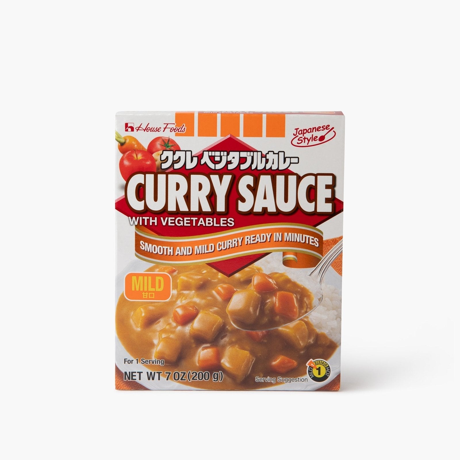 Sauce curry doux (mild) avec légumes - 230g - House foods - iRASSHAi