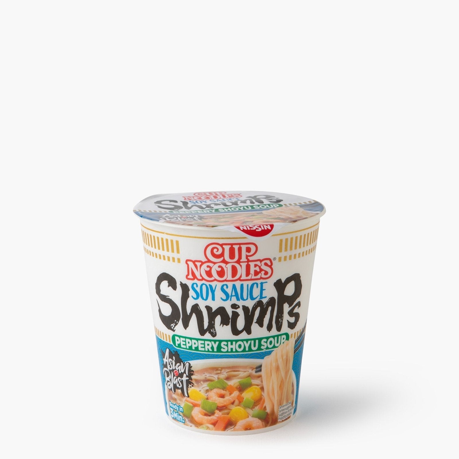 Ramens instantanés crevettes et sauce soja - 63g - Nissin - iRASSHAi