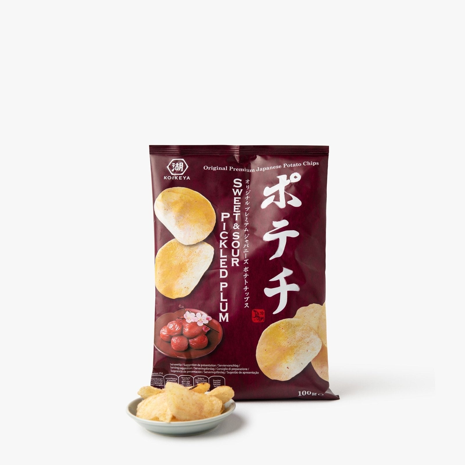 Chips de pommes de terre à la prune salée umeboshi - 100g - Koikeya - iRASSHAi