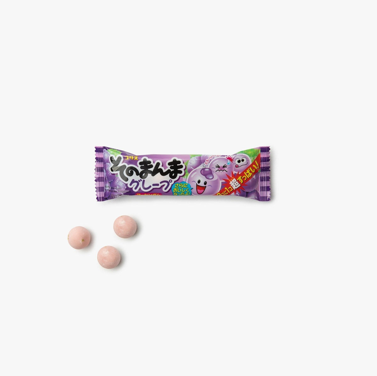 Chewing-gum cœur fondant au raisin - 14g - Coris - iRASSHAi