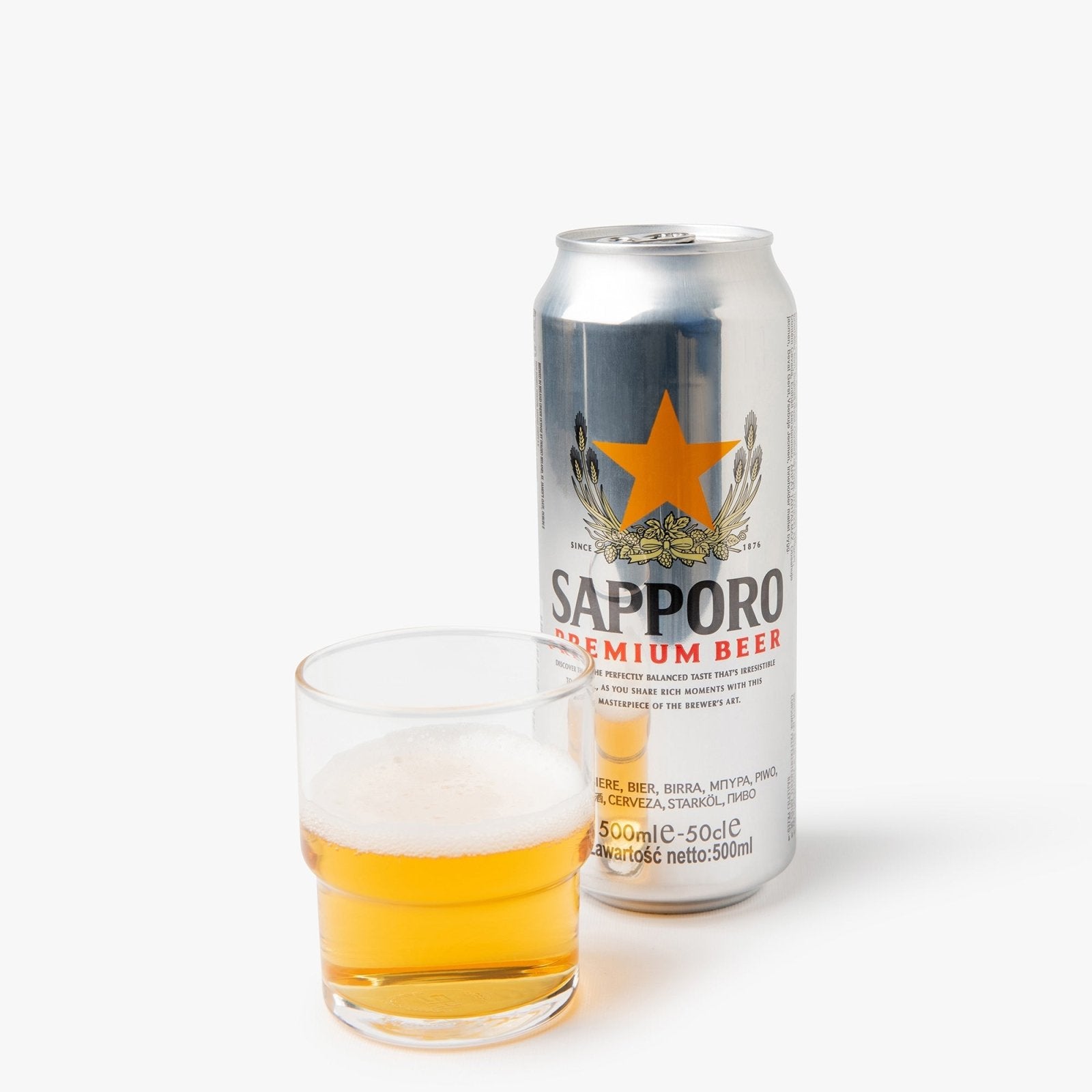 Bière sapporo  - 500ml - 4.7° - Sapporo - iRASSHAi