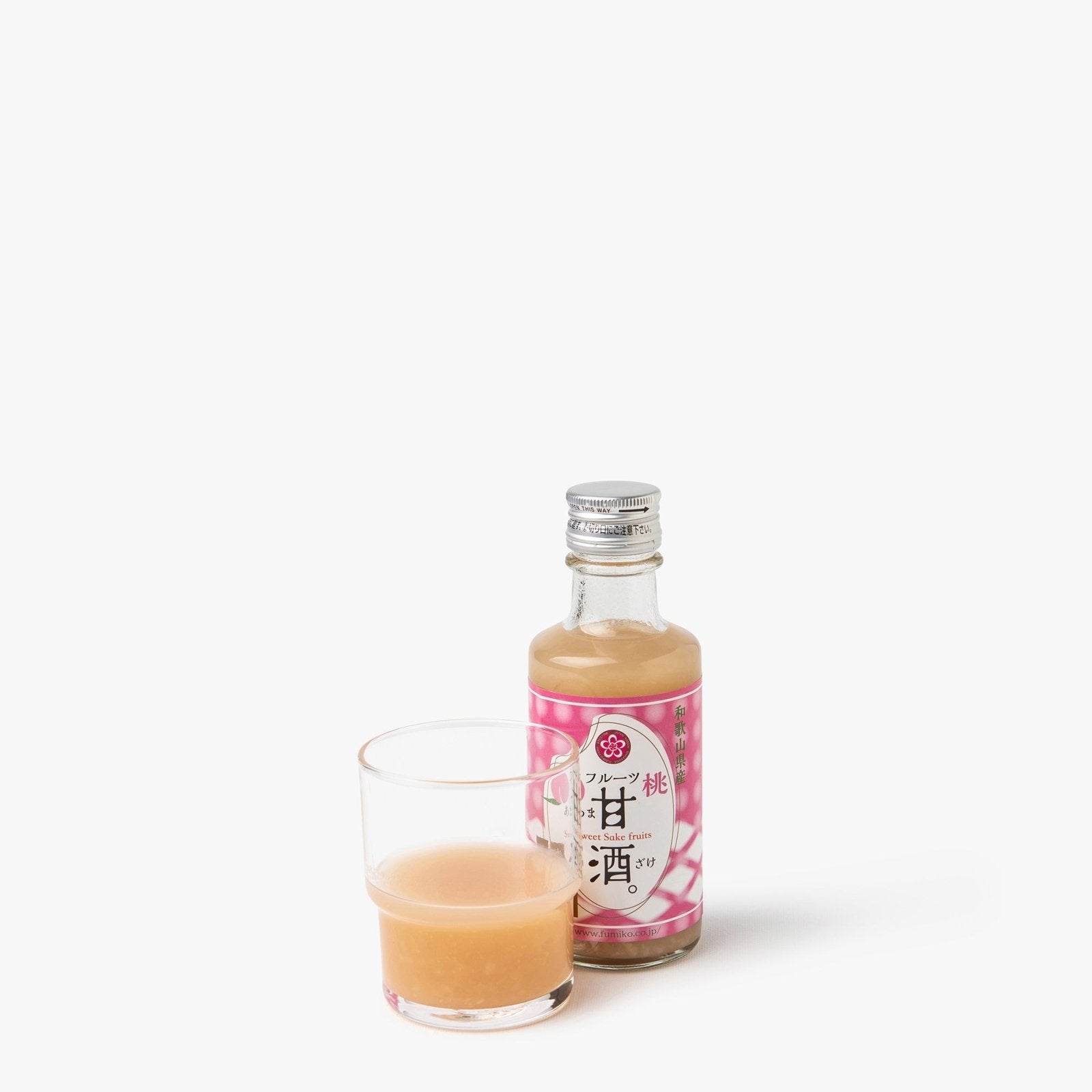 Saké doux à la pêche blanche (sans alcool) - 0° - Fumiko Farm - iRASSHAi