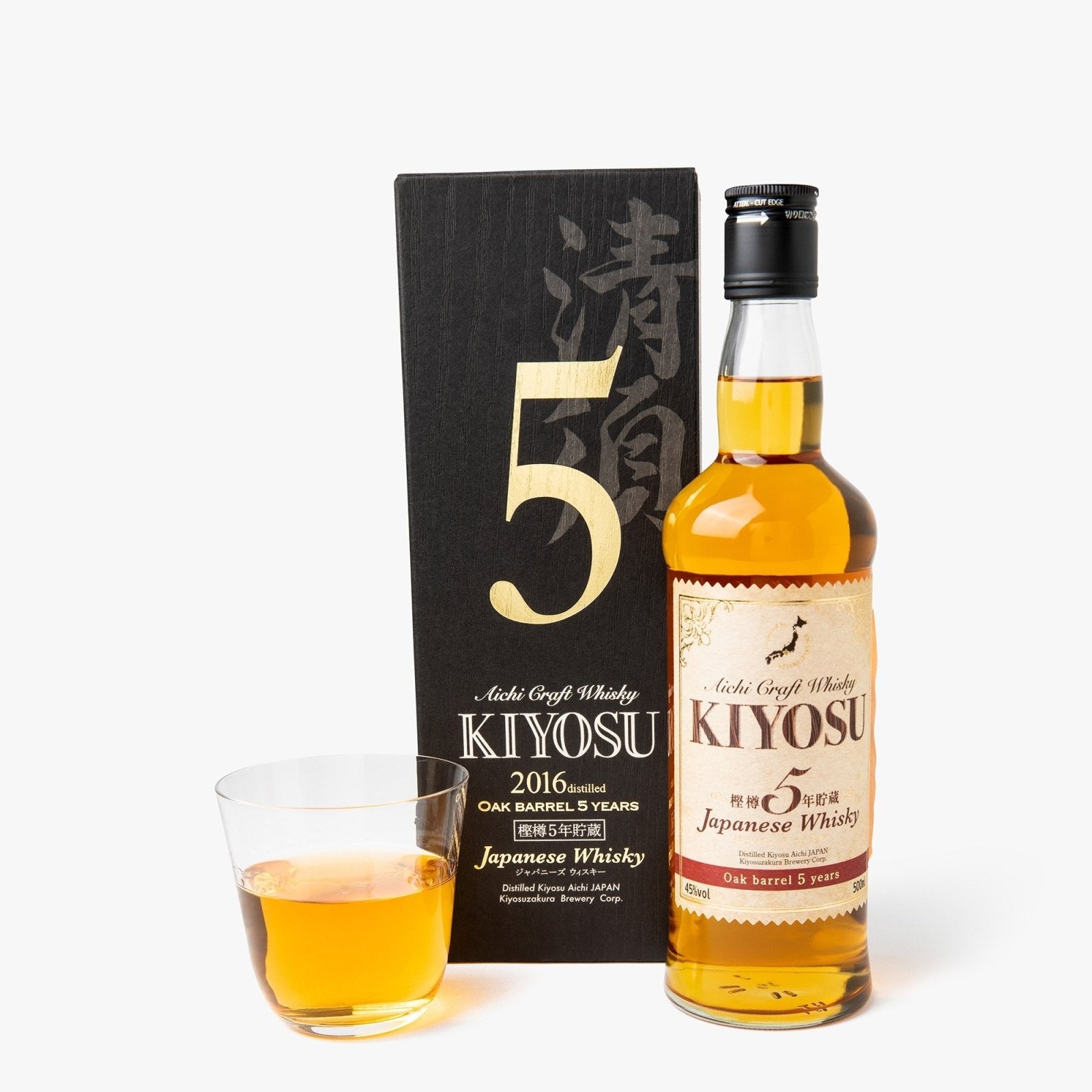 Whisky kiyosu  - 500ml - 45° - Kiyosuzakura Jozo - iRASSHAi