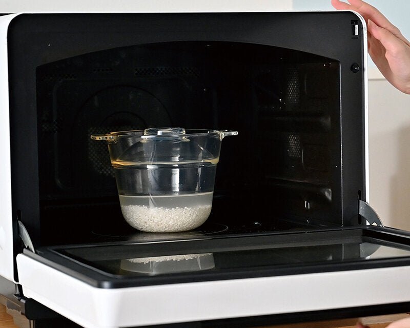 Cuiseur à riz en verre pour micro-ondes - Hario - iRASSHAi