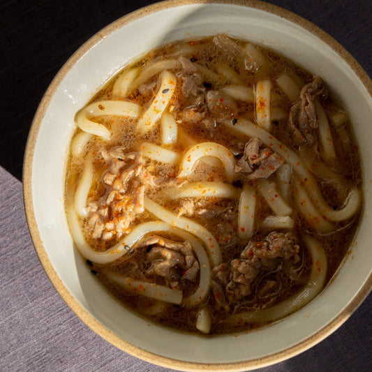 Rezept Niku Negi Udon (Udon mit Rindfleisch und grünen Zwiebeln)
