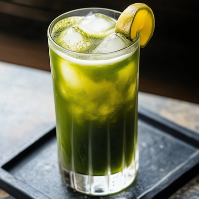 Matcha Highball Cocktail
