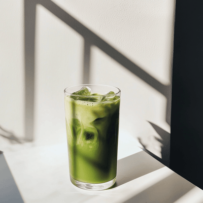 Gefrorener Matcha Latte