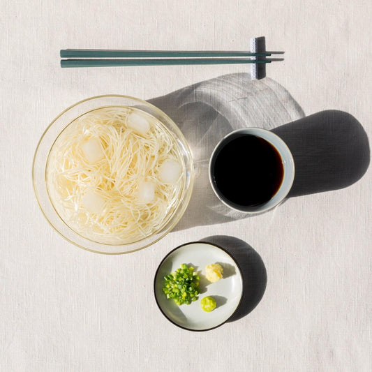 Sommer-Somen mit kalter Brühe kaeshi - iRASSHAi