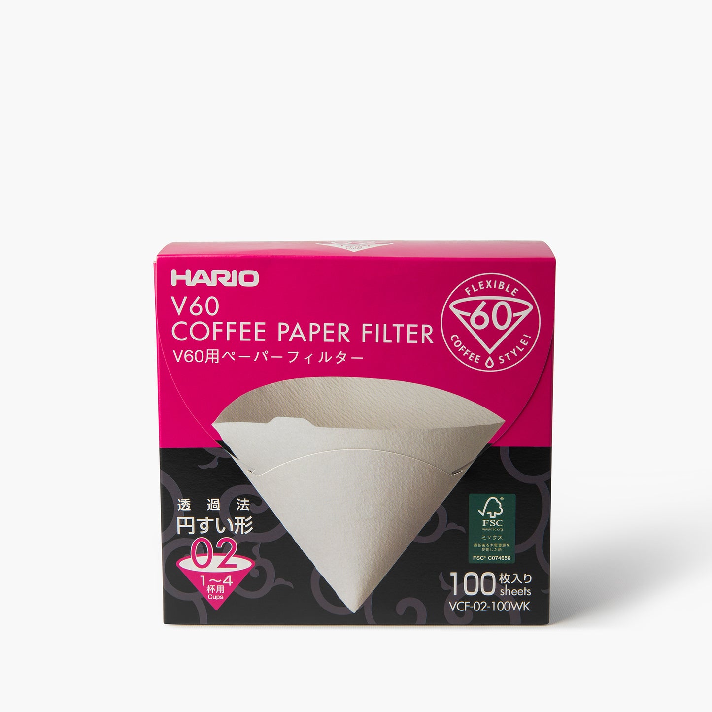 Papierfilter für V60 100 Stück ⋅ Hario