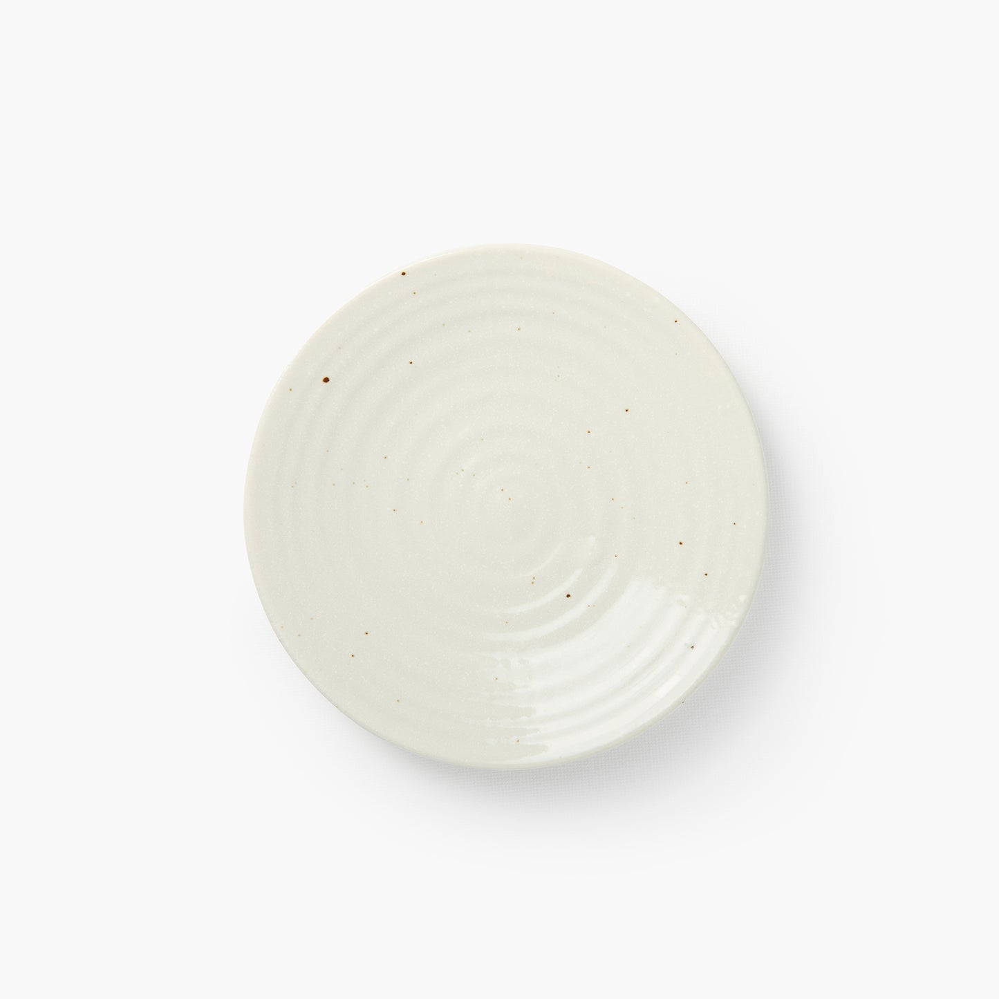 Kleiner weißer Spiralteller sendanmaru Ø130mm ⋅ Touga