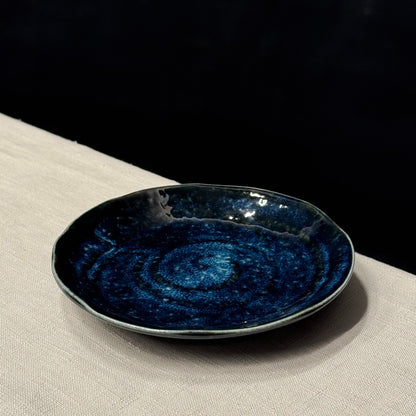 Assiette bleue Ø 132mm ⋅ Touga