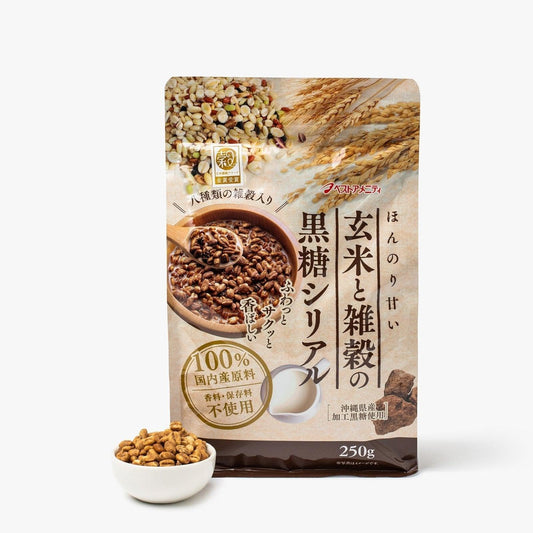 Cerealien mit schwarzem Zucker Muscovado aus Okinawa - 250g - Ohsawa - iRASSHAi