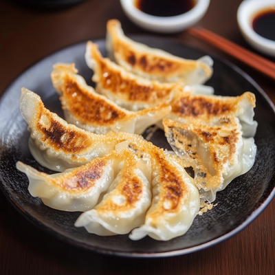 Authentic homemade gyoza