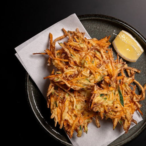 Tempura-style vegetable fritters