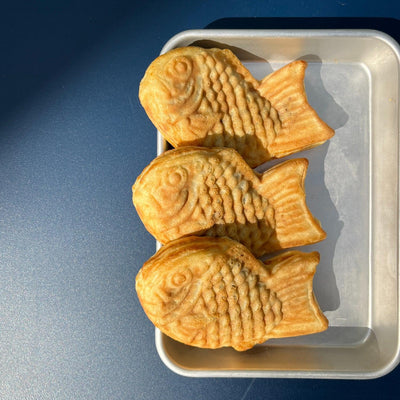 Taiyaki, Japanese waffle with fish filling