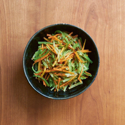 Celery Kinpira with salt