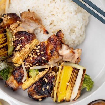 Grilled chicken with yuzu