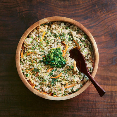 Rice with broccolini