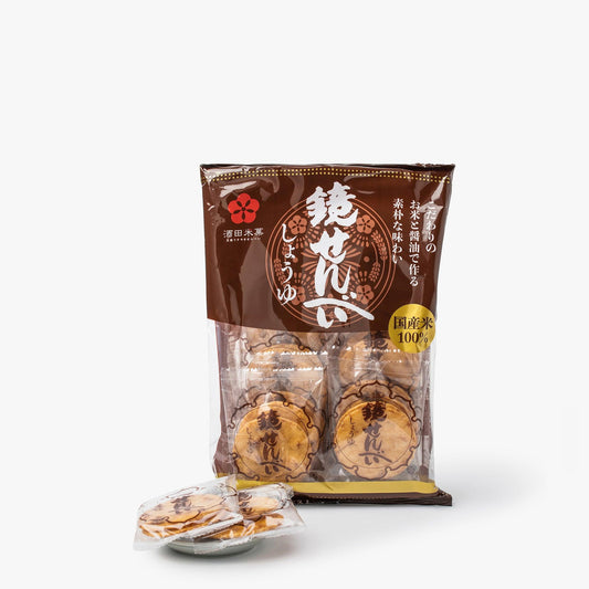 Senbei rice crackers with soy sauce ⋅ Sakata Beika ⋅ 110g