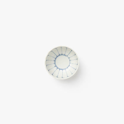 Kikusen bowl white and blue Ø 90mm ⋅ Touga