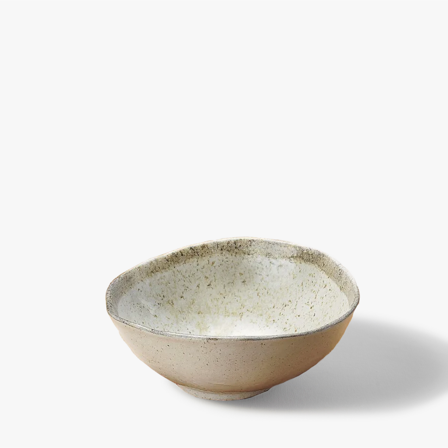 Ceramic bowl karatsu grey and white 240x205mm ⋅ Minnano Souko