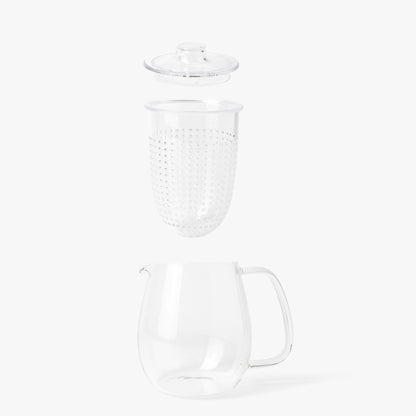 Clear glass teapot with filter 680ml ⋅ Kinto