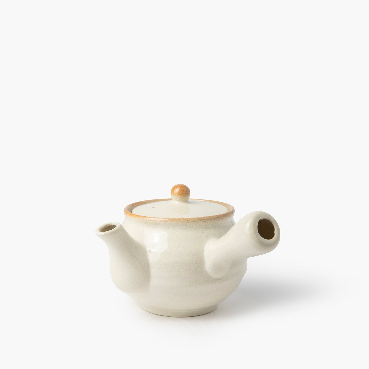 Rokubei Konahiki white kyusu teapot with filter 450ml ⋅ Touga