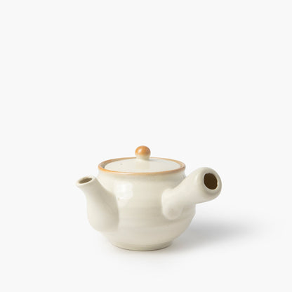 Rokubei Konahiki white kyusu teapot with filter 450ml ⋅ Touga