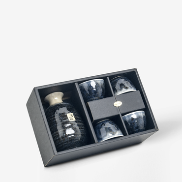 Midnight blue sake set ⋅ Emro Aziatica