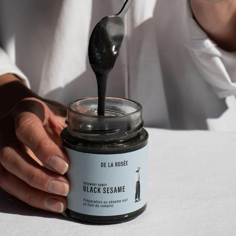 Rosemary honey and black sesame preparation ⋅ De la rosée ⋅ 185g