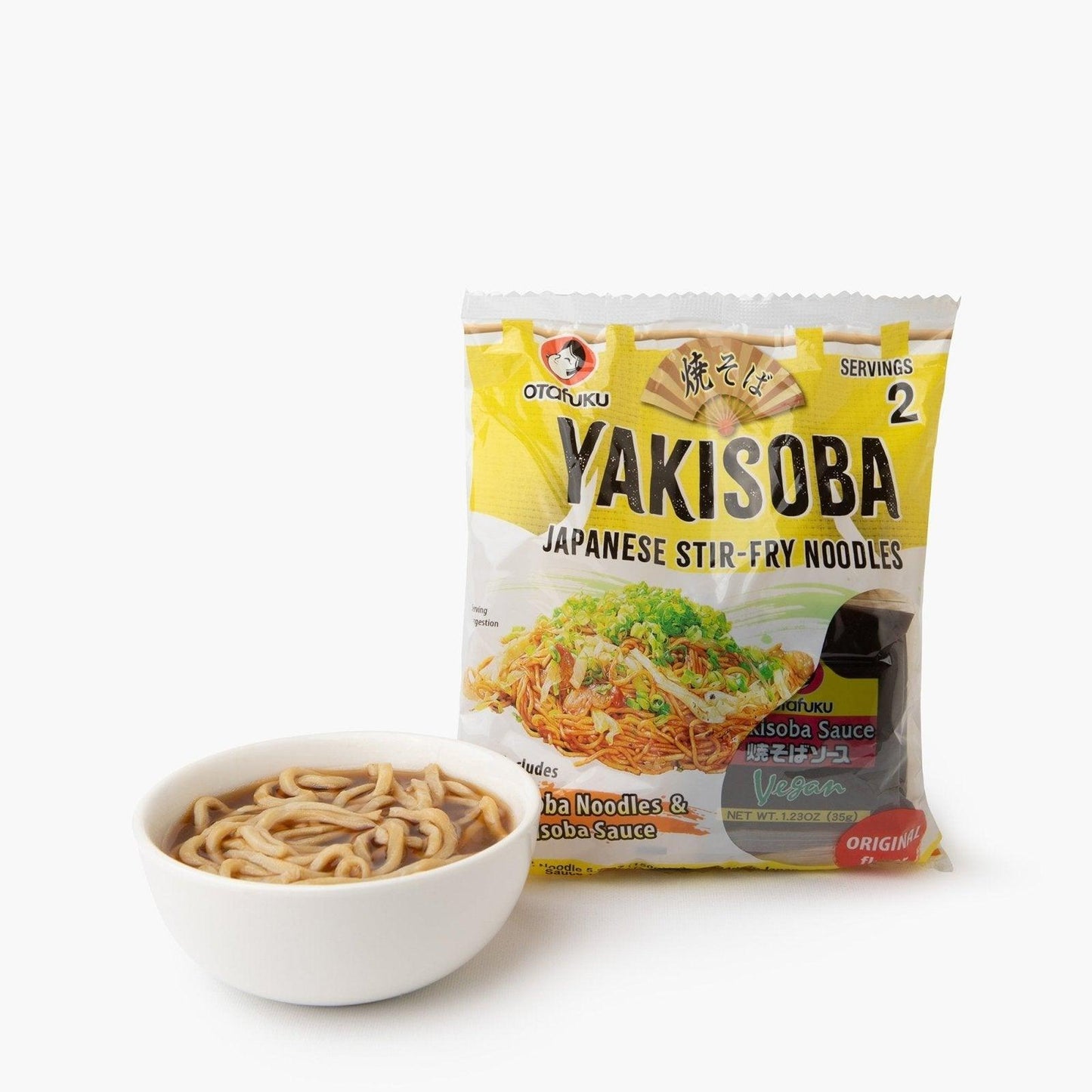Pre-cooked wheat noodles with sauce (2 servings) - 370g - Otafuku - iRASSHAi