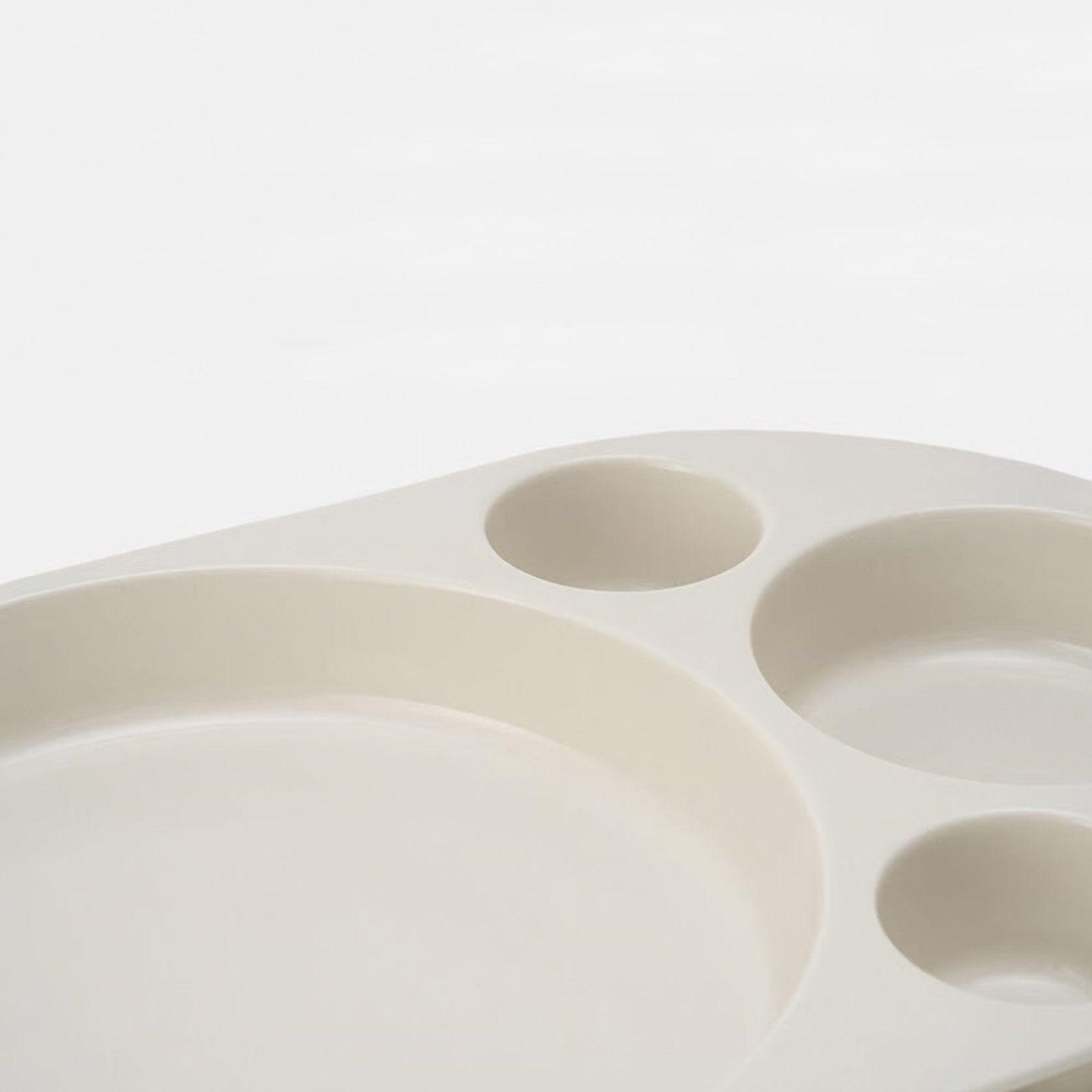 White curry sorter plate by Yota Kakuda - Nakazen - iRASSHAi