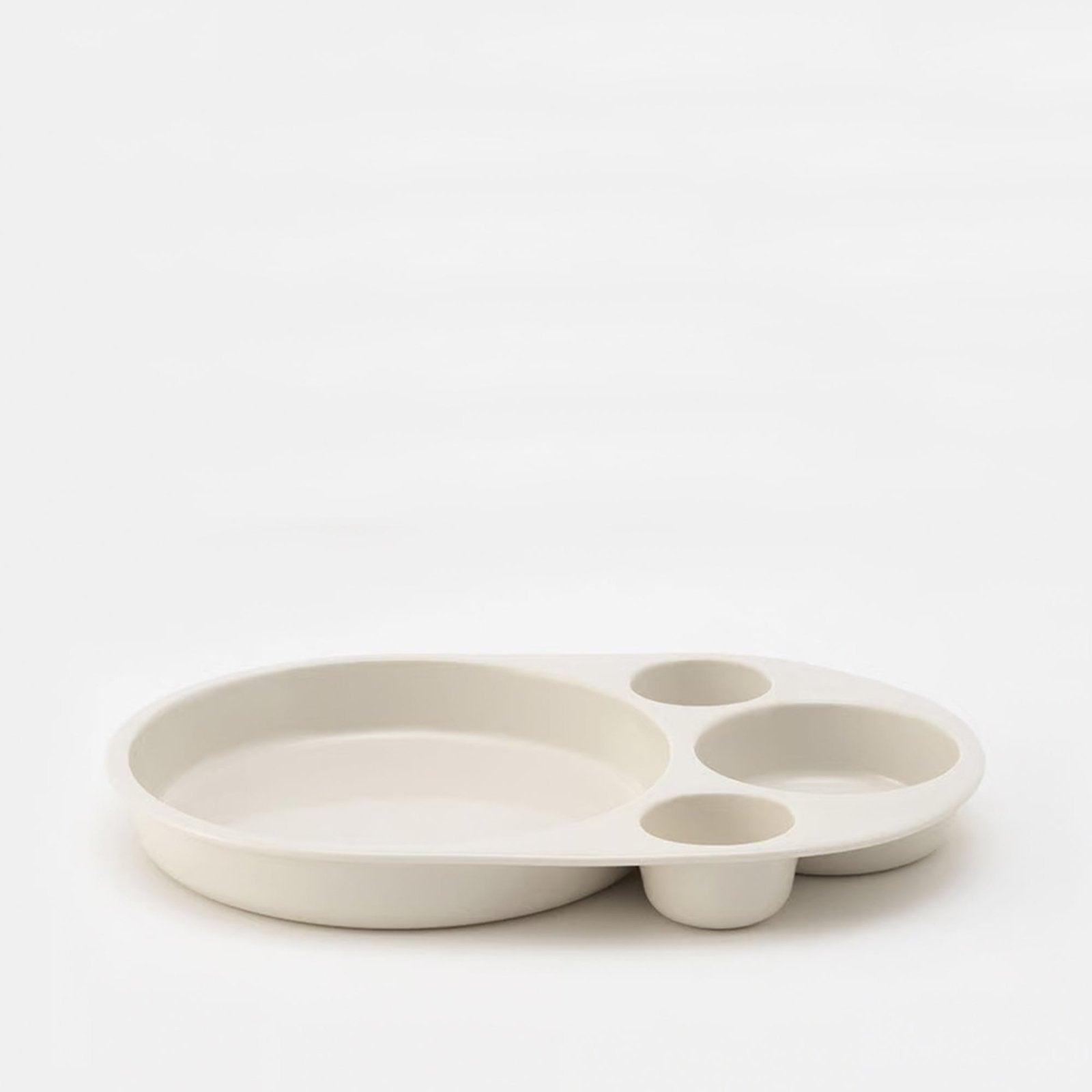 White curry sorter plate by Yota Kakuda - Nakazen - iRASSHAi