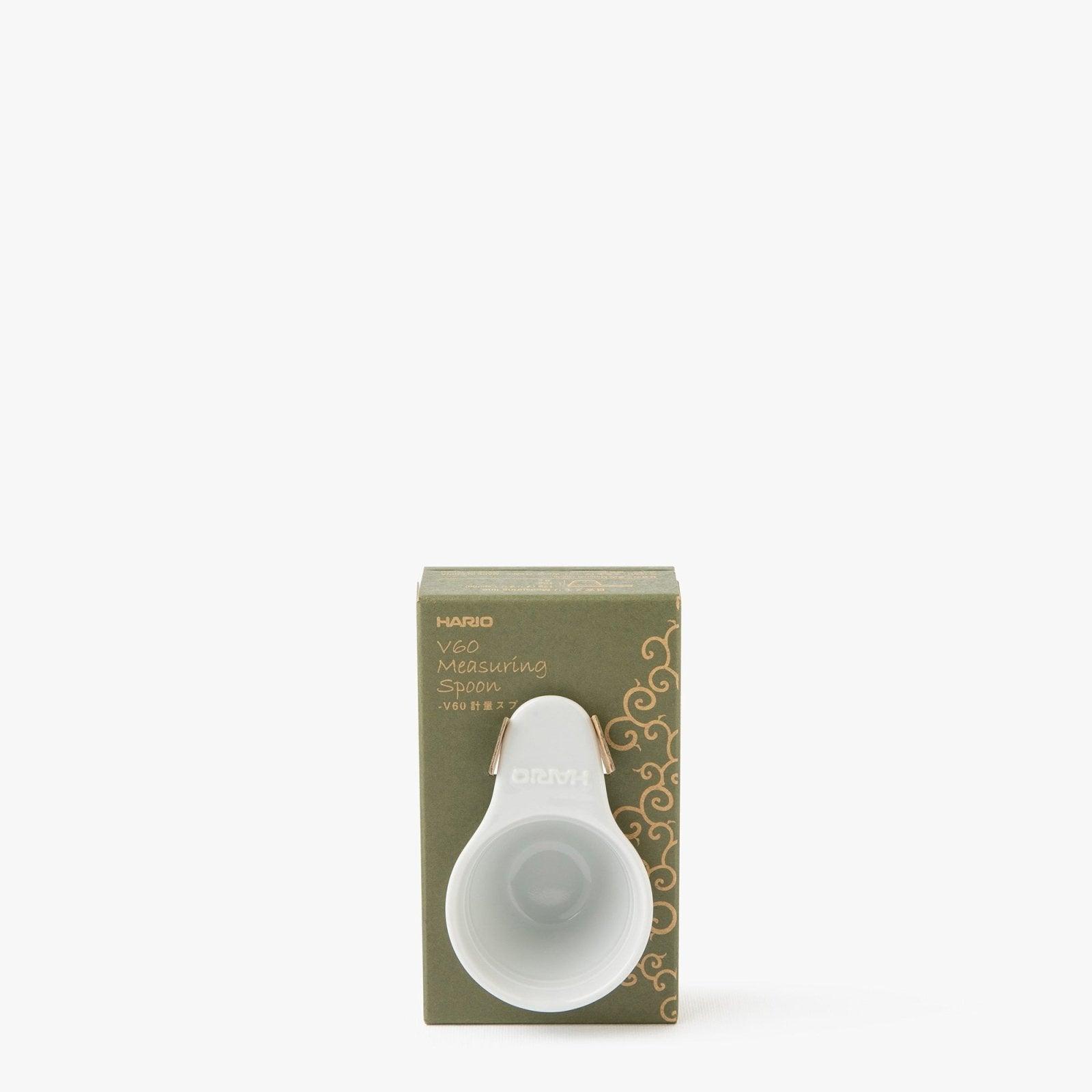 Measuring spoon for V60 in white ceramic - Hario - iRASSHAi