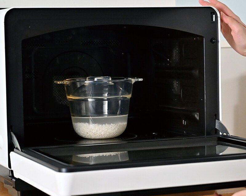 Glass rice cooker for microwave - Hario - iRASSHAi