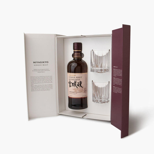 Nikka Miyagikyo Single Malt Whisky 2 glasses 45° 72cl - Nikka - iRASSHAi