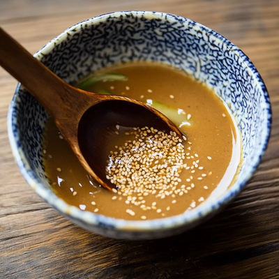 Receta Goma dare - Salsa de sésamo