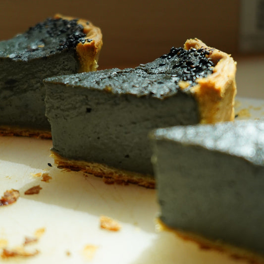 Flan de sésamo negro