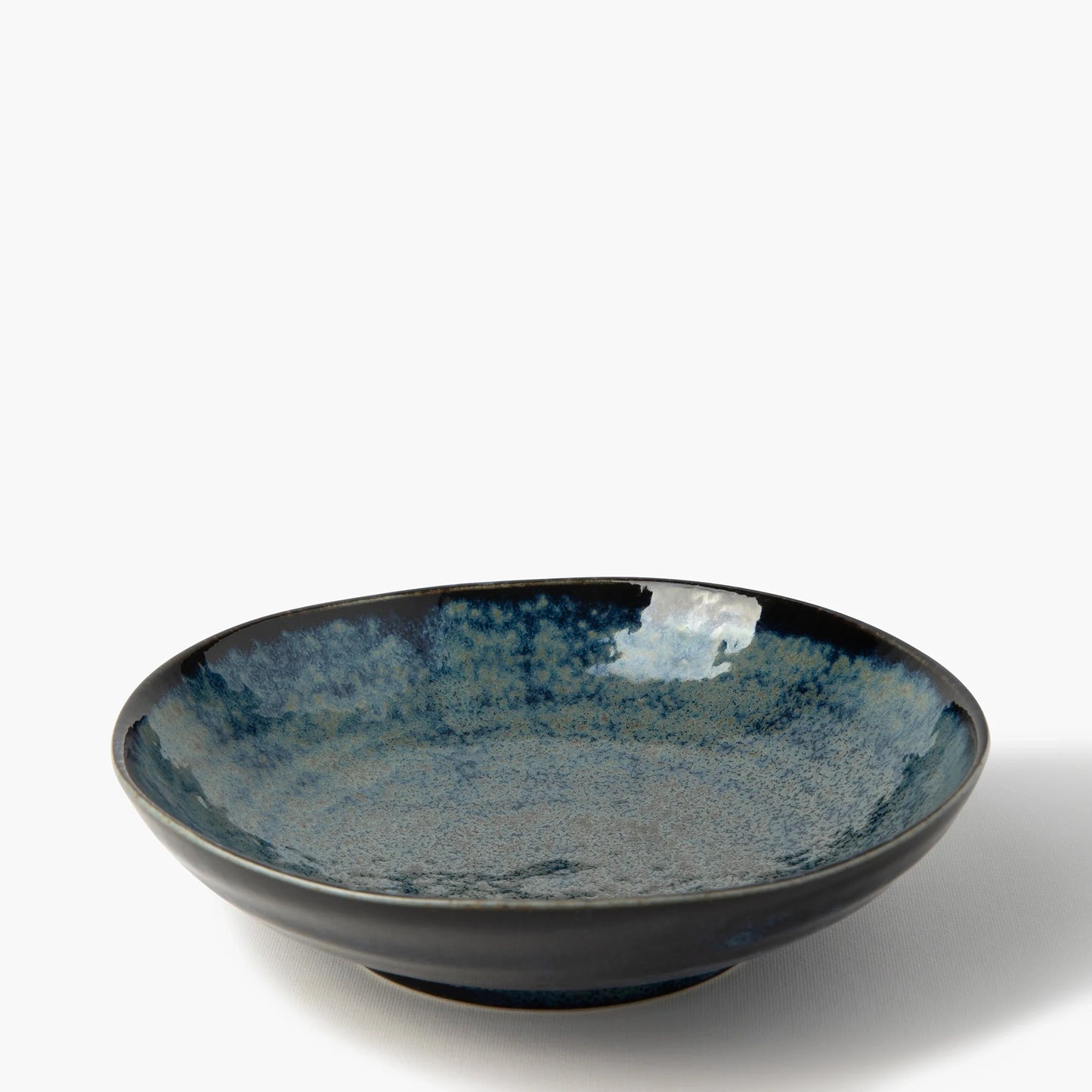 Plato de fideos azul en espiral ⋅ Touga